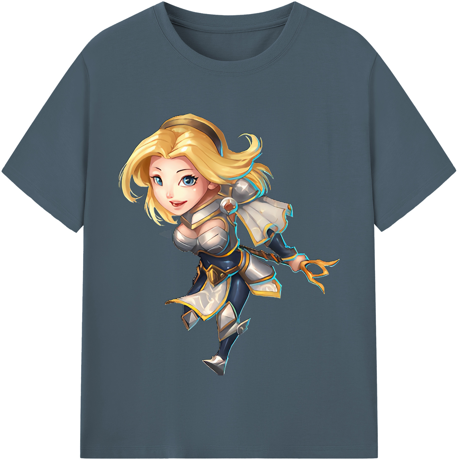 リーグ・オブ・レジェンド League of Legends LOL 綿100％半袖Tシャツ（フロントプリント）